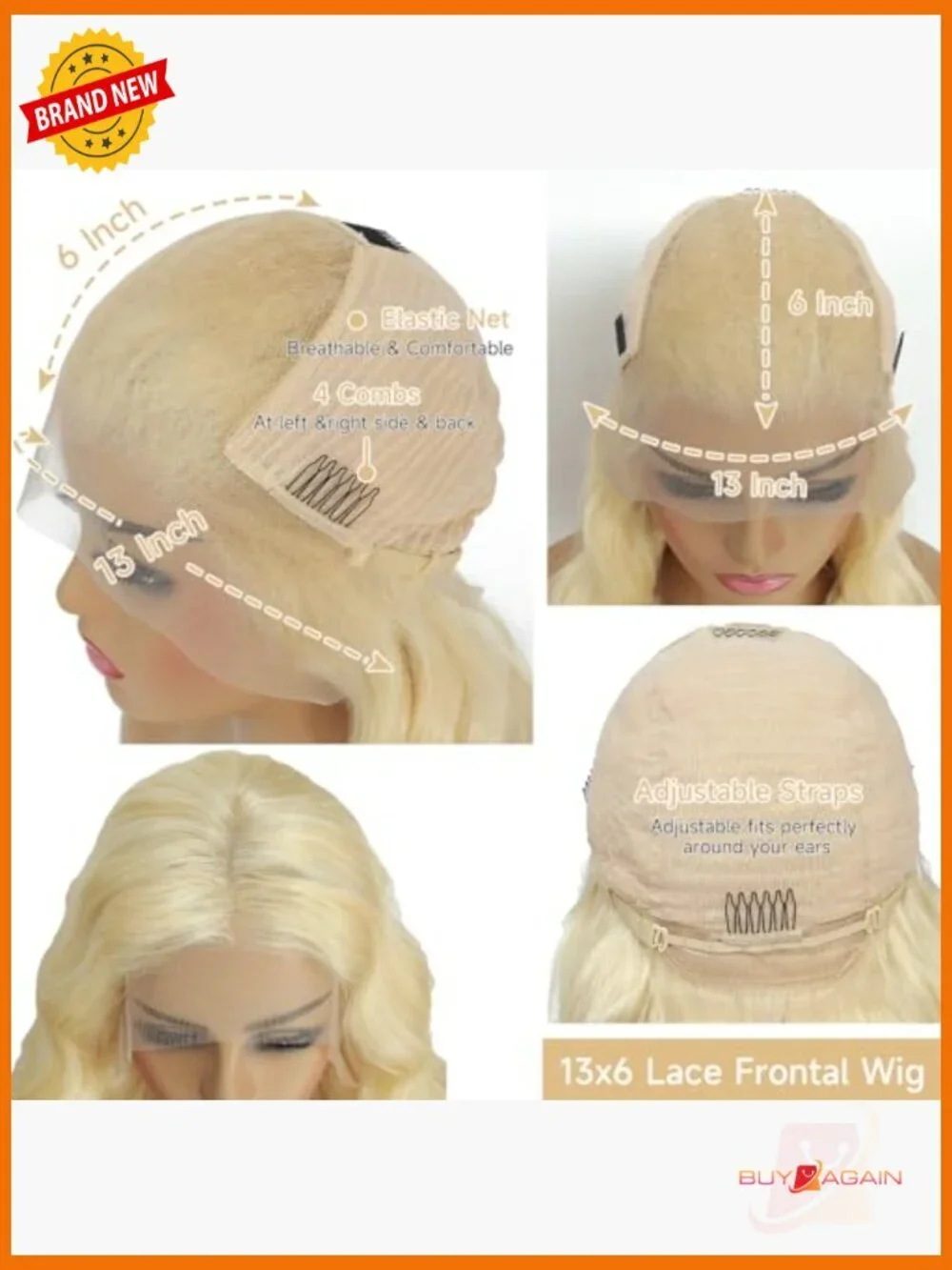 13x6 Lace Front Wig Human Hair 28 Inch Body Wave 200% Density Pre Plucked